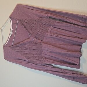 Rewind Mauve Long Sleeve Blouse